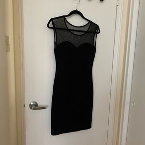 Colori Black Sparkly Mesh Dress